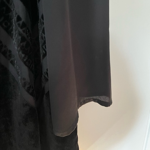 Express Black Velvet Burnout with Deep V-Back - Picture 5 of 8